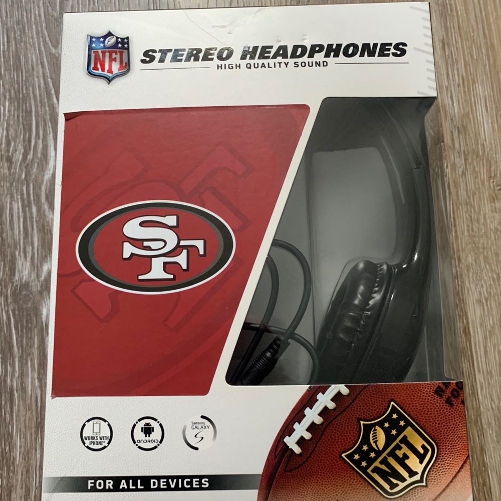 NFL SF 49ers Stereo Headphones